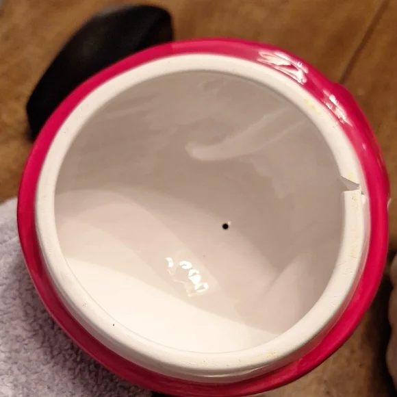 Santa Claus Cookie Jar with Red Hat - Picture 5 of 6